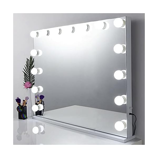 Kosoree Extra Large LED Vanity Mirror Hollywood Makeup Mirrors With 15 Lights Table Lamp - Image 4
