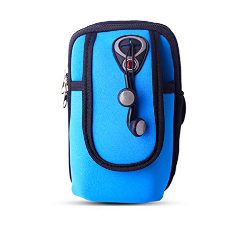 FIRECLUB 2 pcs/lot Arm Band for Under 6.2 Inches Phone Sports Running Bag Outdoors Pouch Mobile Phone Packs Case Armband On Hand Sky Blue