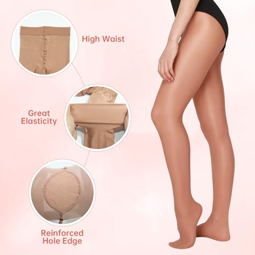 Dance Shimmery Footed Tights Shiny Ballet Tights for Women Girls Daily Dressing Stockings Shaping Pantyhose3