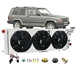 ReadyCool Aluminum Radiator Shroud Fan for 1984-2001 Jeep Cherokee XJ Comanche Wagoneer 2.1L 2.8L 2.5L 4.0L 1987 1992