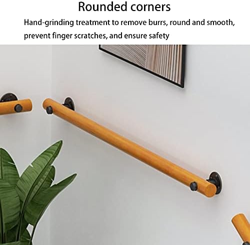 Wooden Stair Banister Kit for Kids, Safety Railing for Stairs, Childproof Stairway Guard, 40cm Loft & Villa Stair Protection, Durable Child Safety Rails