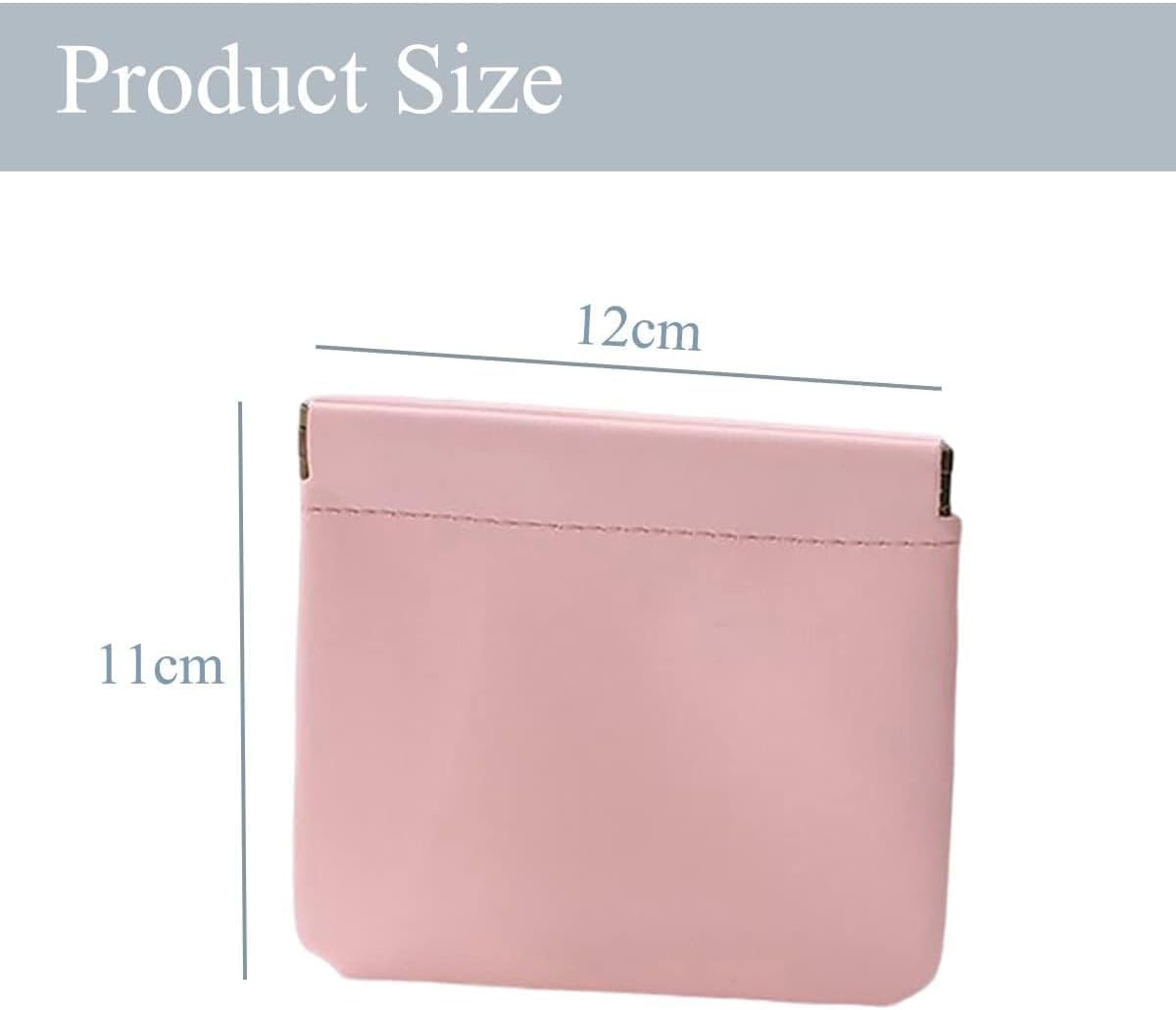 Aputue Çanta için makyaj çantası, 3 adet su geçirmez fermuarsız kendiliğinden kapanan küçük makyaj çantası, çanta için taşınabilir yumuşak pürüzsüz pouch, PU deri sıkmalı kozmetik çantaları kadınlar