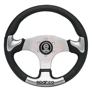 Sparco P222 Sportlenkrad Schwarz/Grau 345mm