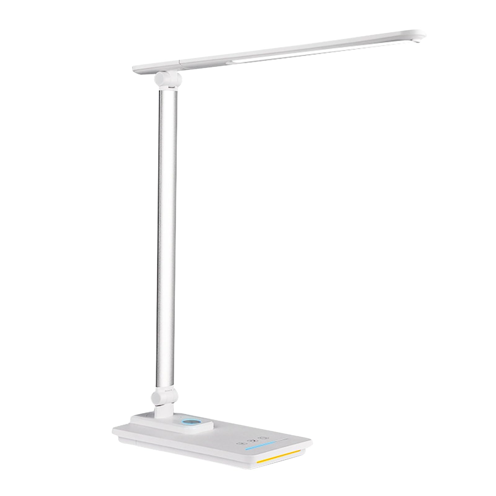 FTVOGUE Lampada da Scrivania a LED per Studio, Lampada da Lettura Pieghevole in ABS con Controllo Touch, 5 Temperature di Colore da 86 a 140 Fahrenheit, Attenuazione Continua, Ricarica USB, Timer