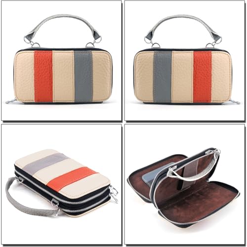 Sac à Épaule en Cuir Véritable d'exception pour un style patchwork élégant - 2
