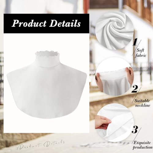 Image of Cutecrop Turtleneck Dickey Extra Large Fake Collar Detachable Dickey Collar Half Mock Turtleneck for Men Women