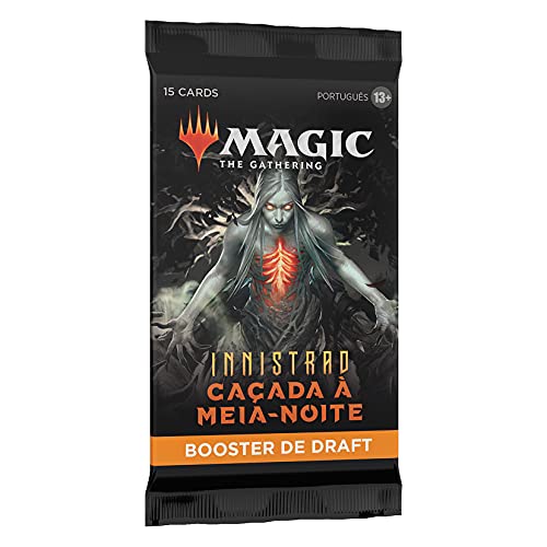 Magic: The Gathering - Boosters de Draft de Innistrad: Caçada à Meia-noite | 15 cards de Magic | Português