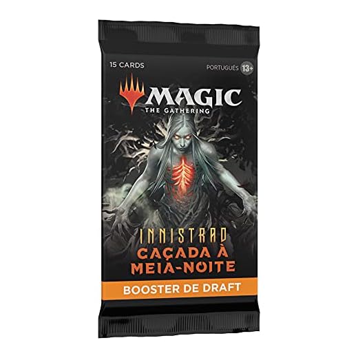 Magic: The Gathering - Boosters de Draft de Innistrad: Caçada à Meia-noite | 15 cards de Magic | Português