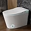 BSJ White/Auto Open Close Flush&Foam Shield