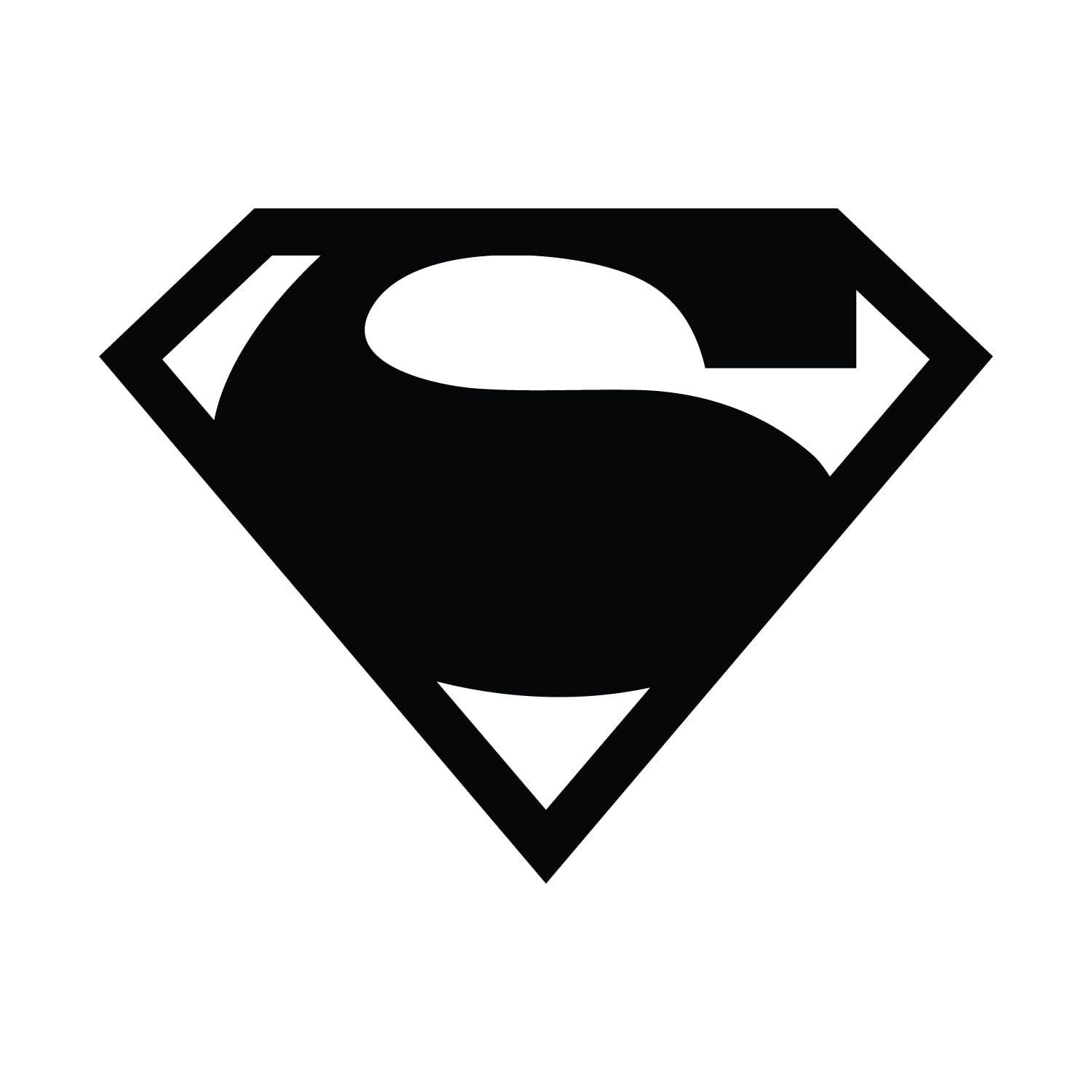 ISEE 360ISEE 360 1Pcs Superhero Logo Iron On Heat Transfer Vinyl Stickers Clothes Bags T Shirts Men Women DIY Sticker (4 x 3 Inch) (Black)