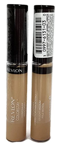 (TWO PACK) Revlon Colorstay Concealer , #03 Light Medium, 0.21 fl. oz.