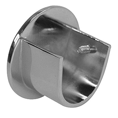 Chyc Support Naissance pour Tringle en Acier D28 (la Paire) - Nickel Mat