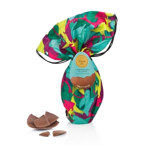 Venchi - Uovo di Cioccolato, Gusto Cioccolato al Latte, con Sorpesa e Zainetto per Bambini e Teen, Senza Glutine, 220 gr, Collezione Pasqua, Idea Regalo