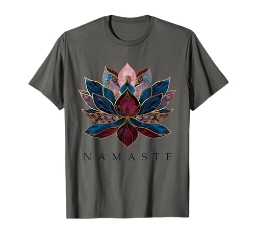 Namaste Lotus Blume Zen Buddhismus Yogi Buddhist Buddha Yoga T-Shirt