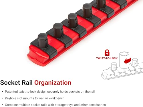 Image of TEKTON 3 /8 Inch Drive 6-Point Socket Set, 38-Piece | SHD91211