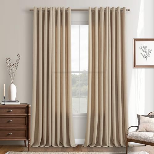 86 Inch Long Curtains for Living Room 2 Panels Set