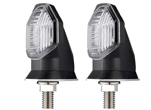 Intermitente ámbar de moto 12V con luz trasera de freno universal de 8mm superbrillante