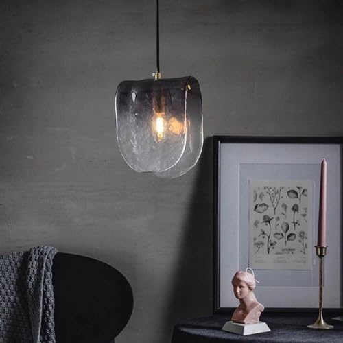 Lámpara de araña moderna con cristal de ceniza para interiores de lujo 3