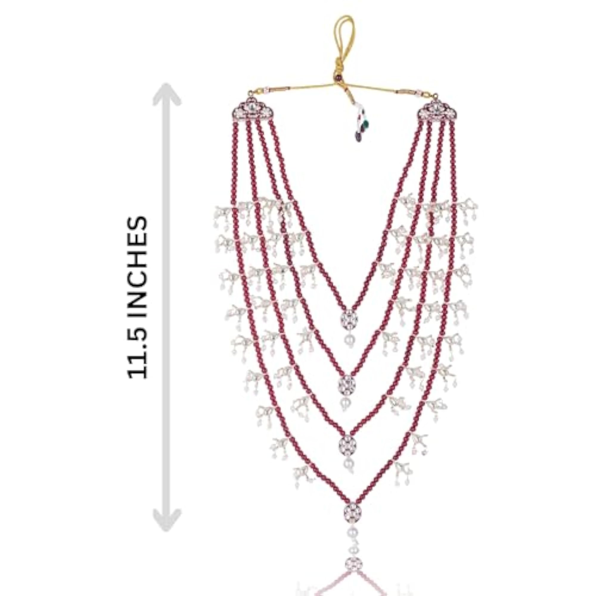 Men's Kundan-Studded Pearl Groom Moti Mala Necklace