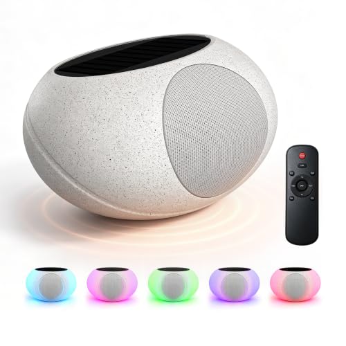 Outdoor-Rock-Speakers-40W-Stereo-Loud-Sound-Solar-Speaker Outdoor Rock Speakers 40W Stereo Loud Sound Solar Speaker - Image 1