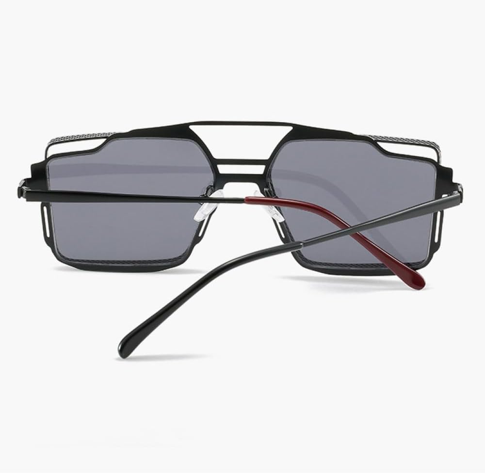 MUTYNE Steampunk Sunglasses For Men Square Punk Fashion Glasses Vintage