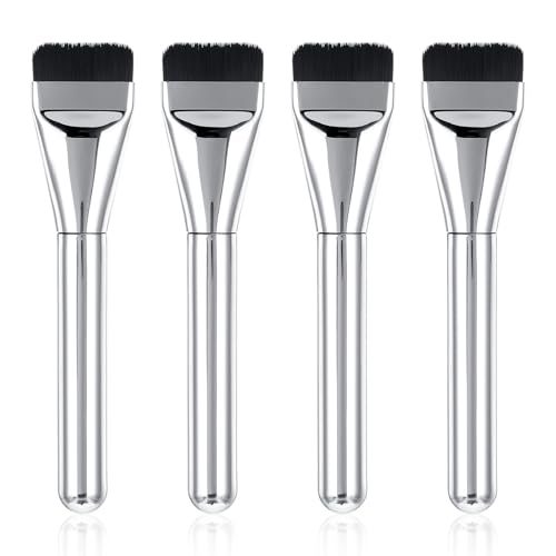4PCS Super Thin Blade Foundation Makeup Brush, Flat Foundation Br...