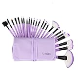 VANDER Makeup Brushes 24 Pieces Professional Makeup Brush Set Synthetic Kabuki Foundation Blending Blush Face Eyeliner Shadow Power Brushes Liquid Cream Concealer Lip Cosmetics Brushes Kit (Purple)