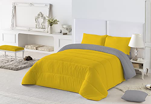 Relleno Nórdico Naturals Colors 300 gsm Gris Mostaza (240 x 260 cm) (Cama de 135/150)