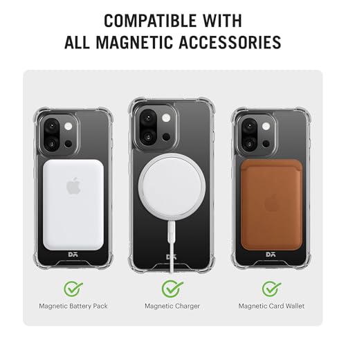 Image of DailyObjects Clear Magnetic Phone Case Cover Compatible with OnePlus 13s | Wireless Charging Slim Back Cover | 2 Layer Edge Protection & Shockproof