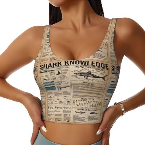 Noasqll Shark Knowledge Funny The Anatomy of A Shark Women's