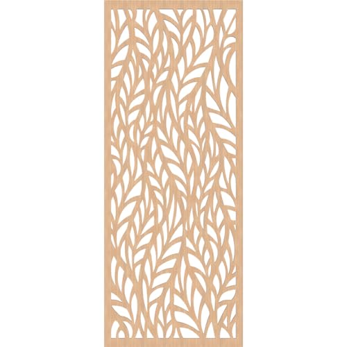 Image of Ortonville Decorative Pierced Fretwork Wood Wall Panels, 25 3 /8 inchW x 64 3 /8 inchH x 3 /8 inchT, Hickory