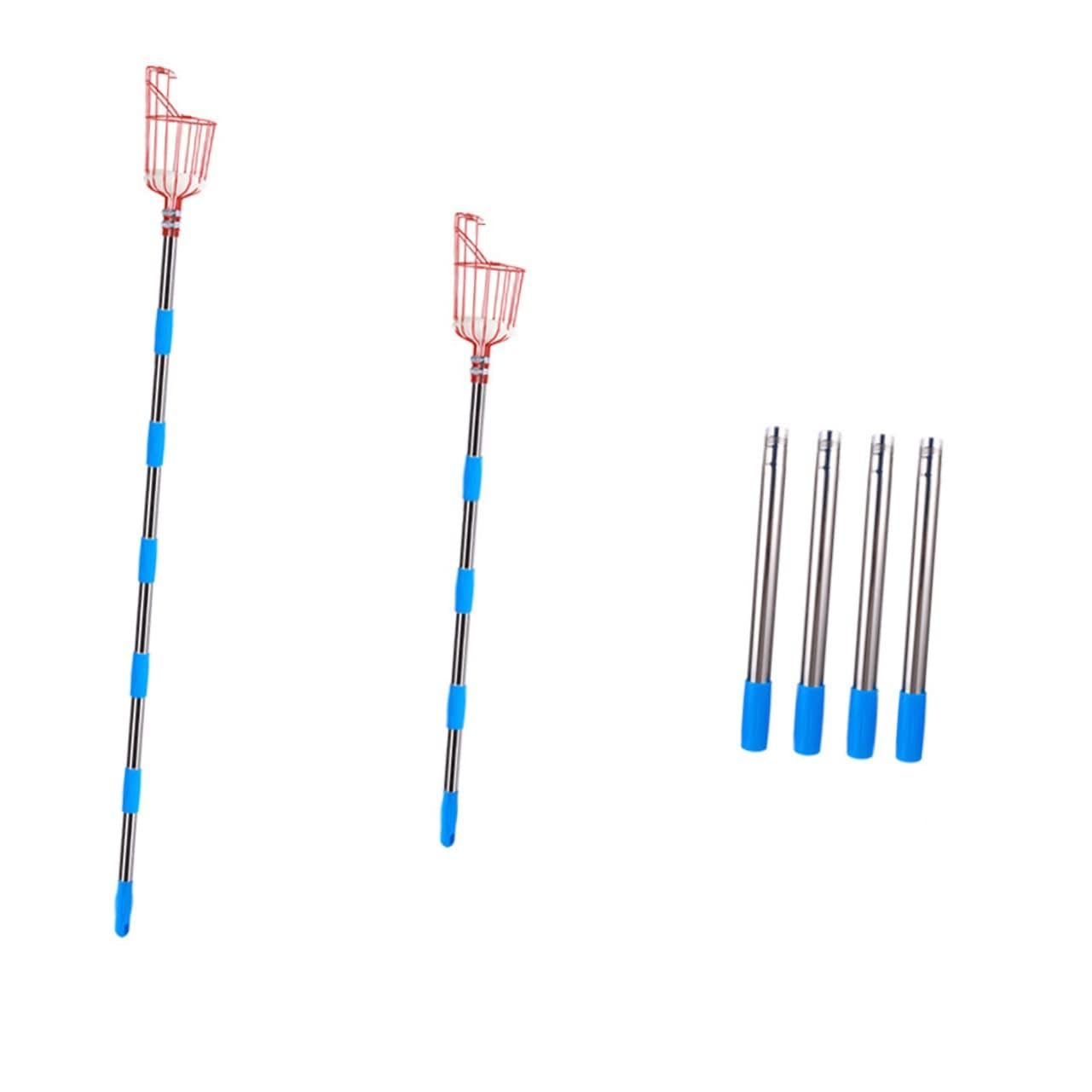 Outil Cueille-Fruits Détachable 1 Set en Acier Inoxydable Rouge
