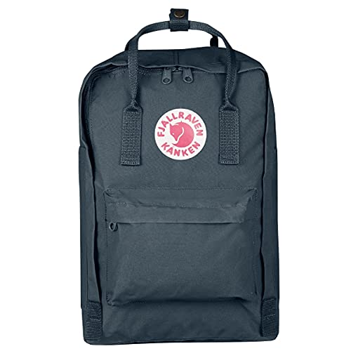 Fjällräven F27172 Kånken Laptop Rucksack 15 Zoll, Grau (Graphite), 40 x 28 x 16 cm, 18 Liter