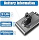 6000mAh V6 Akku für Dyson, Powtree Ersatzakku für Dyson V6 DC62 SV03 DC58 DC59 DC61 DC72 DC74 SV04 SV05 SV06 SV07 SV09 Animal Absolute Staubsauger (2 Filter + 1 Batterie Schutzkappe + 2 Schrauben)