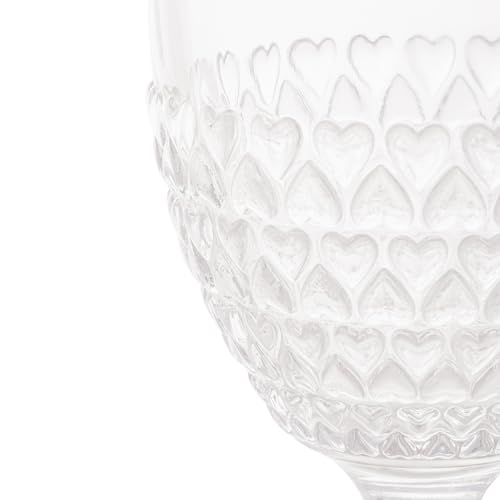 Lyor, Coração, 9173, Conjunto 6 Taças de Água de Cristal, 330ml