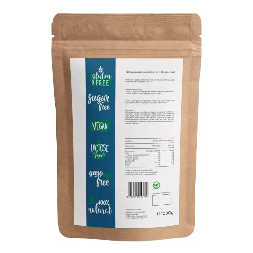 L-Citrullin Malat 2:1 Pulver von Ingenious Nature, 1000g