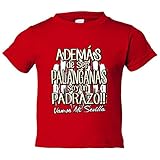 Entrega rápida a tu casa Camiseta bebé además de ser palanganas soy un padrazo futbolero de Sevilla - Rojo, 2 años