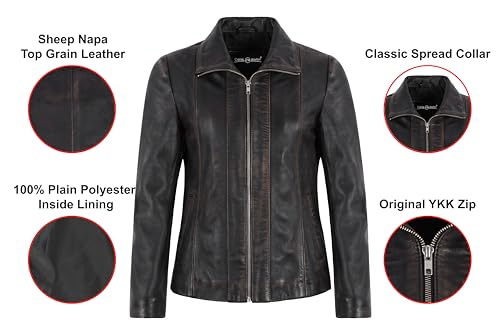 Veste en cuir pour femmes résolvant le manque de style décontracté