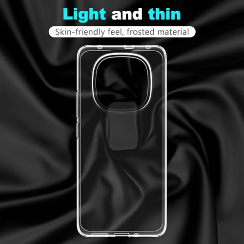 Image of REALCASE Silicone MI Redmi Note 14 Pro 5G Back Cover Case, Scratch Resistant Protective Crystal Clear Transparent Shock Proof Bumper Back Cover Case for MI Redmi Note 14 Pro /Poco X7 Pro 5G