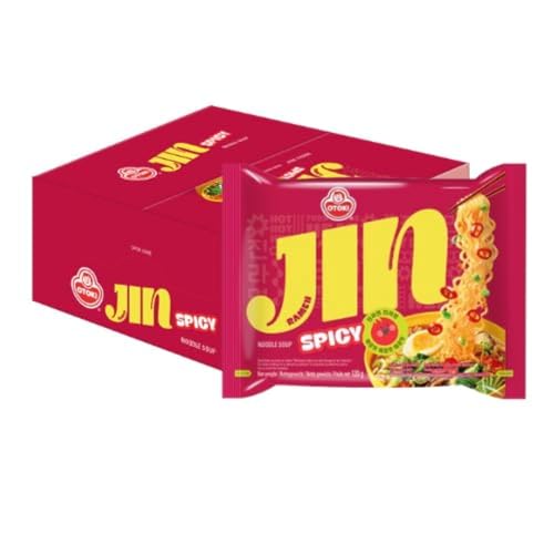 OTOKI Jin Ramen | 120g x 20er Box Ramen | Koreanische Instantnudeln zum Kochen | Würzige milde Ramyeon-Suppe | Lieblingsramen von BTS Jin | Ideal für Gastronomie, Familien oder Vorrat (20er, Scharf)
