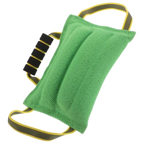 Almohada de mordida para perros Homoyoyo verde con asas 2