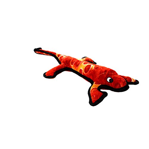 Tuffy - World's Tuffest Soft Dog Toy - Desert Lizard - Squeakers- Multiple Layers. Made Durable, Strong & Tough. Interactive Play (Tug, Toss & Fetch). Machine Washable & Floats #TOP1