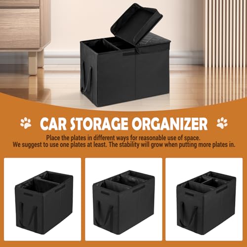 UNICITII Autositzverlängerung für Hunde, Autositz Verbreiterungs mit Stauraum für Beifahrersitz Rücksitz Auto Organizer Kofferraum für Hunde Katze Haustiere