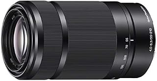 Sony E 55-210mm F4.5-6.3 Lens for Sony E-Mount Cameras (Black) (Renewed)