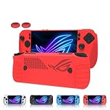Silikon-Schutzhülle für ASUS ROG Ally X, Handkonsole, stoßfeste Schutzhülle mit Joystick-Kappe, Schutzhülle, rutschfeste Schutzhülle, Spielzubehör (weiß)