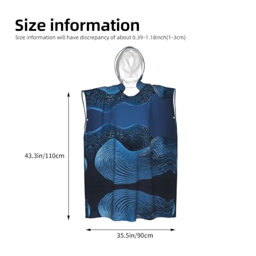 Peignoir à langer pour changer de vêtements facilement avec poncho plage microfibre