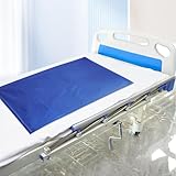 Tubular Slide Sheet for Patient Transfer, Sliding Sheet to Assist Moving Elderly, Draw Sheet for Cars, Vehicles, Wheelchairs and Bed Transfers for Turning, Repositioning, Sliding, Blue, 1Psc, 47