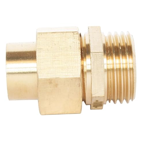 SOMATHERM FOR YOU - Messing Schweißadapter - rechts Verschrauben 3 Zimmer Ø22 - Male 20/27