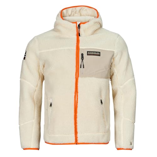 Veste polaire Napapijri Yupik zippée pour homme avec capuche chaude pour l'outdoor d'hiver