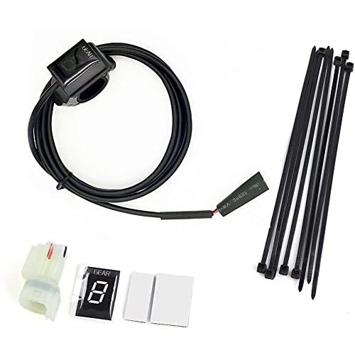 Atfwel Motorcycle Gear Indicator For Honda With Holder Bracket,Waterproof Led Display Digital Display Speedometer Shift Lever Sensors Plug & Play (Red) #TOP6